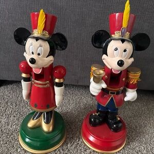 Disney Mickey and Minnie Nutcracker Set - Red, Gold, and Green